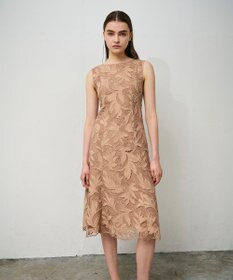 GRACE CONTINENTAL ケミカルリーフドレス