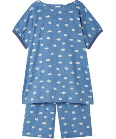 tsumori chisato SLEEP ツモリチサト パジャマ 綿100%(本体) 楊柳素材 4分袖 6分丈 レディース UDT119 /ワコール