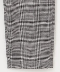 23区 【洗える】ウォームストレッチ チェック テーパード パンツ