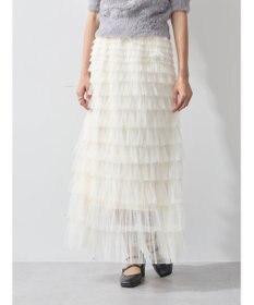 earth music&ecology ティアードフリルチュールスカート