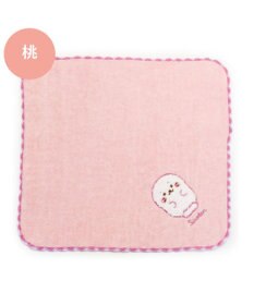 Mother garden しろたん サガラミニタオル 《桃》 単品  25cm×25cm