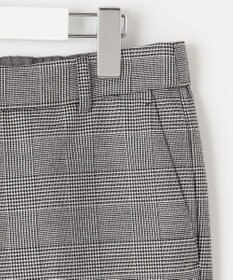 23区 【洗える】ウォームストレッチ チェック テーパード パンツ