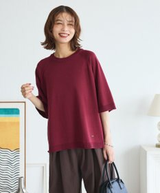 Green Parks トレーナー風ニットプルオーバー