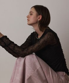 GRACE CONTINENTAL シアーレースカットトップ