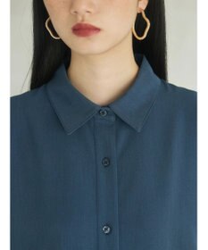 Green Parks armonia．プリーツシャツワンピース