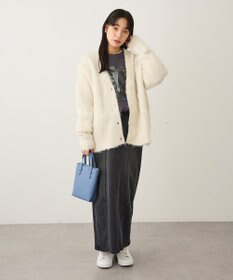 CRAFT STANDARD BOUTIQUE カール起毛モヘアライクVネックニットカーディガン