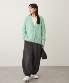 CRAFT STANDARD BOUTIQUE カール起毛モヘアライクVネックニットカーディガン