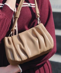 Tiaclasse 【安田美沙子さん着用・2WAY】ギャザーワンハンドルバッグ