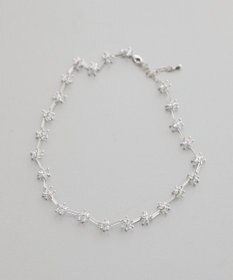 earth music&ecology クリアビーズポイントネックレス