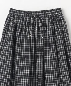 ANY L 【ウエストゴム】タックギャザーフレアスカート