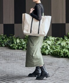 ACE BAGS & LUGGAGE 【雑誌掲載】UNTRACK PARK/TC コットン 横型トートバッグ XL 60064 アントラック