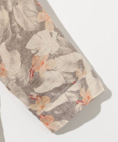 JOSEPH ABBOUD ボタニカルプリント7分袖シャツ