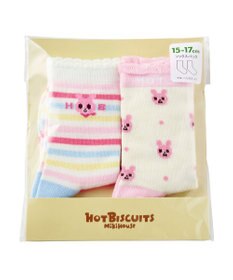 MIKI HOUSE HOT BISCUITS 【9-19cm / 靴下2足セット】 クルー丈 ソックスパック2足セット
