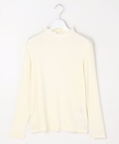 J.PRESS LADIES シルク混ベアテレコ ハイネック シアー カットソー