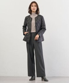 J.PRESS LADIES 【2way】スパンライクナイロンタッサー フーデッド コート