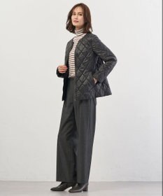 J.PRESS LADIES 【2way】スパンライクナイロンタッサー フーデッド コート