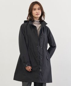 J.PRESS LADIES 【2way】スパンライクナイロンタッサー フーデッド コート