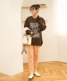 WEGO 【新色追加/ユニセックス着用ITEM/SMLサイズ展開】ジャガードグラフィックプルオーバー（LS）