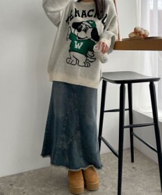 WEGO ファニーグラフィックフラッフィーニットプルオーバー