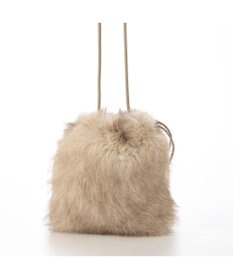 UNBILLION カシュカシュ cachecache / エコファーシンプル巾着ショルダーバッグ