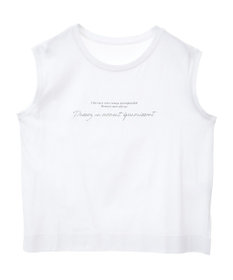 Green Parks ノースリーブ筆記体ロゴプルオーバー