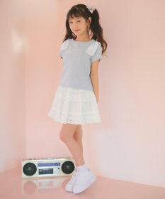 ANY KIDS 【洗濯機可能】カラミドビー ティアードスカパン