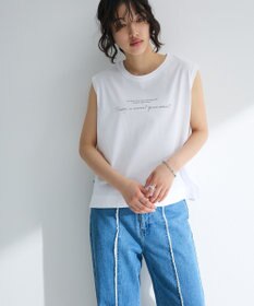 Green Parks ノースリーブ筆記体ロゴプルオーバー