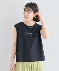 Green Parks ノースリーブ筆記体ロゴプルオーバー