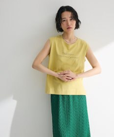 Green Parks ノースリーブ筆記体ロゴプルオーバー