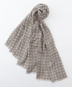 JOSEPH ABBOUD 【ドイツ/bugatti×V.FRAAS】ビンテージタイルモチーフ ストール