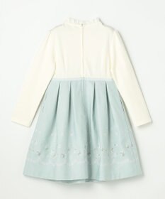 組曲 KIDS 【110-140㎝】 フラワーアーチワンピース＆ボレロジャケットセット