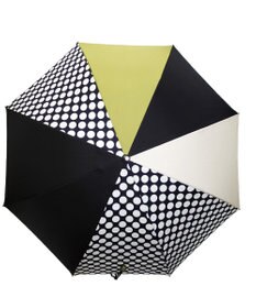 +RING レディース向け プラスリング 長傘 60cm BLK/GRN T1347