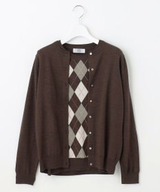 J.PRESS LADIES 【洗える】アーガイルツイン ニット