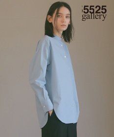 23区 【23区 | 5525gallery】コットンタイプライター バンドカラー シャツ