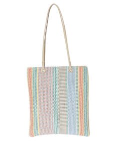 Green Parks ａｎｄｍｉｋｋａ．ストライプフラットＡ４トート