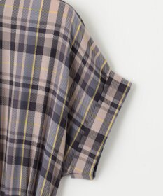 組曲 【リボンタイ付き】シアーツイルチェック ワンピース