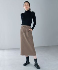 ANY L 【WEB限定/洗濯機可能/ウエストゴム/ストレッチ/吸湿発熱】エニィーヒートスカート