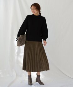 ANY 【洗濯機可能/8色展開】ソフトタッチポリエステルニット