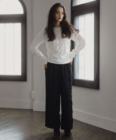 Green Parks ■ＥＳＣＡＲ　センターフリルワイドパンツ