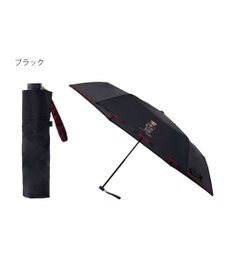 MOONBAT 【WEB限定/軽量】POLO RALPH LAUREN（ポロ ラルフローレン） 折りたたみ傘 ポロベア×チェックパイピング 無地 FLAG BEAR