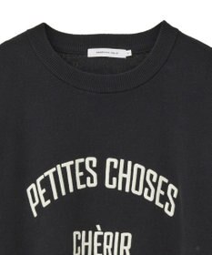 AMERICAN HOLIC コットンブレンドスウェットライクロゴニットトップス