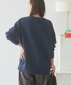 AMERICAN HOLIC コットンブレンドスウェットライクロゴニットトップス