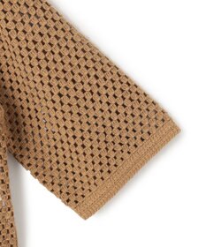 UNFILO クロシェレースニット ハーフスリーブ プルオーバー