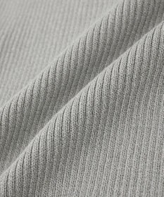 earth music&ecology アシメネックリブニットプルオーバー