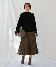 ANY 【洗濯機可能/8色展開】ソフトタッチポリエステルニット