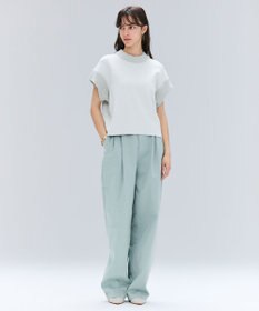 BEIGE， 【洗える・Oggi 11月号掲載】LAURA / ドライタッチ異素材リブニット