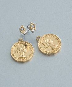 earth music&ecology ２WAYコインビジューピアス