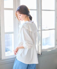 Feroux ラッシュガード ケープギャザー ブラウス