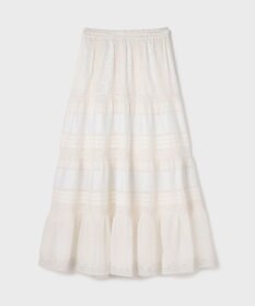 GRACE CONTINENTAL ピンタックティアードスカート
