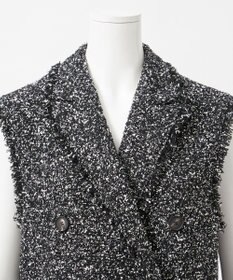 23区 L 【GOLD LABEL】CAMPOREバイカラーツイード ジレ